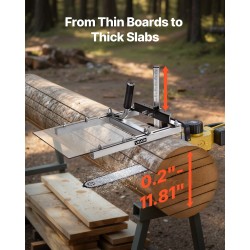 Ketjusahamilli kannettava alumiiniseos ja hiiliteräs 41–51 cm laipalle