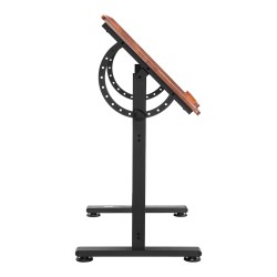 Piirustuspöytä H-muotoinen teräsrunko kuitulevy 600 x 900 mm kallistettava