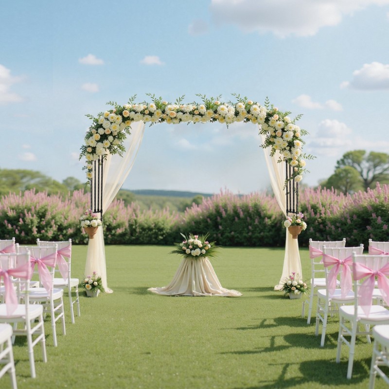 Puutarhakaari galvanoitua terästä 2400×2500×400 mm musta suurille köynnöksille