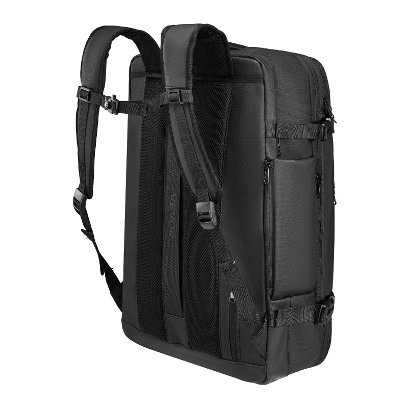 Matkareppu 80 l vakuumipumpulla vedenpitävä laajennettava monitaskuinen latausportilla turvalukolla