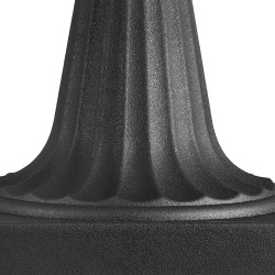 Muovinen jalallinen kukkaruukku 25 x 42 cm PP muovi 2 kpl musta