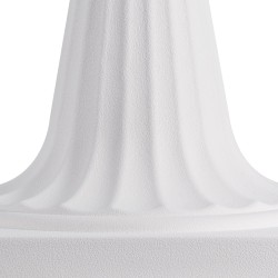 Jalustaruukut PP muovista korkeus kuusikymmentäseitsemän senttimetriä kaksi kappaletta valkoiset sisä ja ulkokäyttöön