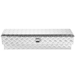 Alumiininen työkaluarkku 101 l lava autoon hopea 1219 x 340 x 330 mm