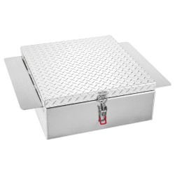 Alumiininen sivukiinnitteinen työkalulaatikko lava autoon 108 l hopea