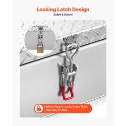 Alumiininen sivukiinnitteinen työkalulaatikko lava-autoon 108 l hopea