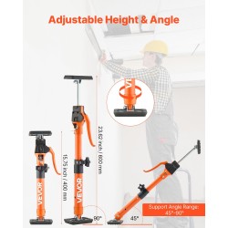 Tukipylvässetti 2 kpl säädettävä 40–60 cm hiiliteräs 100 kg kantavuus kaappien asennukseen