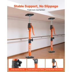 Tukipylvässetti 2 kpl säädettävä 40–60 cm hiiliteräs 100 kg kantavuus kaappien asennukseen