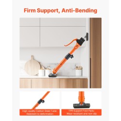 2-osainen säädettävä kaappinostin tukitankosarja hiiliteräs 64.5–115 cm 100 kg