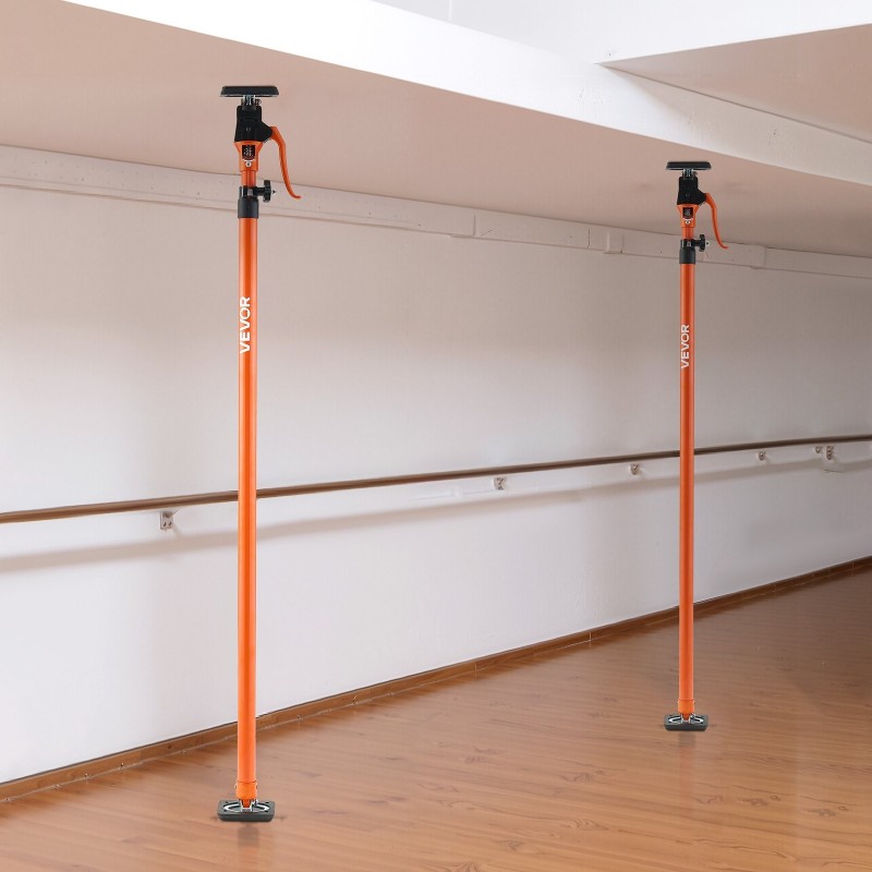 Teleskooppinen tukitankosarja hiiliteräs 125–291 cm 2 kpl 90 kg kaappien asennukseen