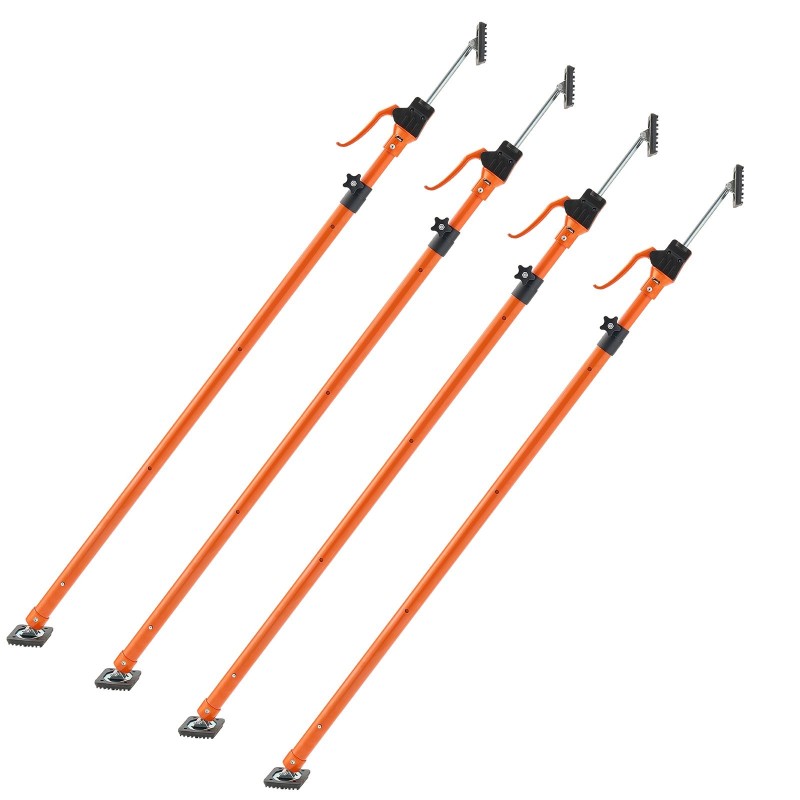 Tukitankosarja 4 kappaleen hiiliteräs TPR 125–291 cm kaappien ja kipsilevyjen tuentaan