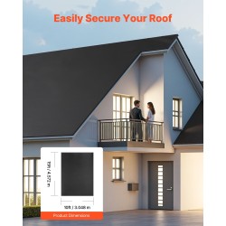 EPDM-kattorulla 45 mil 1,14 mm 3,05 x 4,57 m musta kattovedeneristykseen