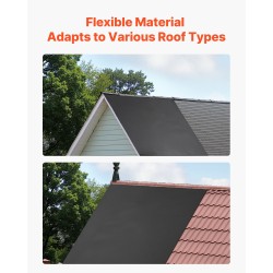 EPDM-kattorulla 45 mil 1,14 mm 3,05 x 4,57 m musta kattovedeneristykseen