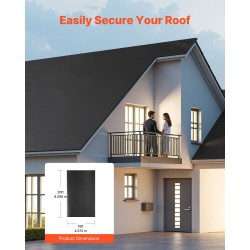 Kattorulla EPDM-synteettinen kumi 1,14 mm 4,57 x 6,10 m musta vesieristys