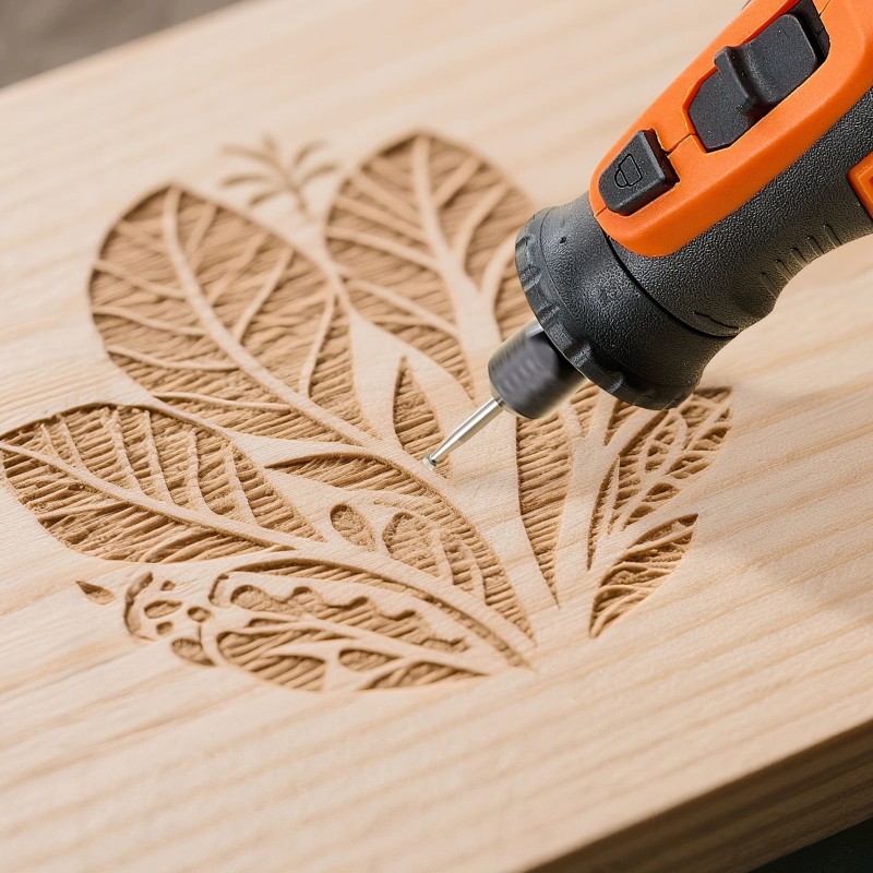 Akkukäyttöinen monitoimityökalu 136-osainen 8 V 5-portainen nopeudensäätö