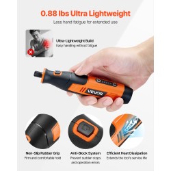 Johdoton monitoiminen pyörivä työkalu 73 tarviketta akku 2000mAh säädettävä 7000–20000 kierrosta