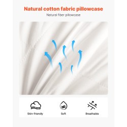 Tyynyt 2 kpl queen-kokoiset hanhenuntuva täyte puuvillapäällinen niskantuki