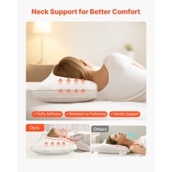 King size tyynysetti 2 kpl 90% hanhenuntuva puuvillakuori