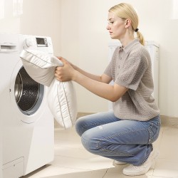 King size tyynysetti 2 kpl 90% hanhenuntuva puuvillakuori