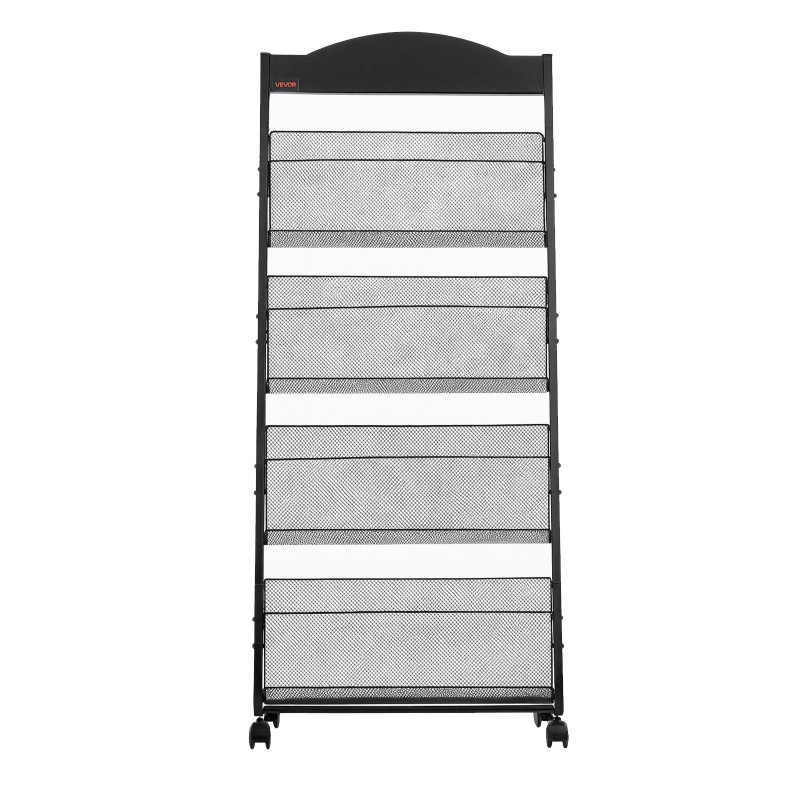 Esiteteline 4-tasoinen A4 pyörillä lattiamalli lisäsäilytystasolla