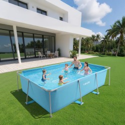 Maanpäällinen suorakaide uima-allas PVC teräsrunko 3000x2000x762 mm perheelle