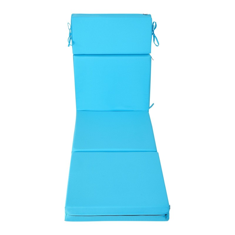 Lepotuolityynyt 2 kpl ulkokäyttöön polyesterikangas 28D-vaahto 1830x533x98 mm