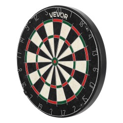 Tikkataulu 451 mm itsekorjautuvasta sisalkuidusta 6 teräkärkistä tikkää kääntyvä numerorengas