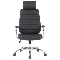 Laadukas nahkainen toimistotuoli säädettävällä korkeudella ja keinumekanismilla