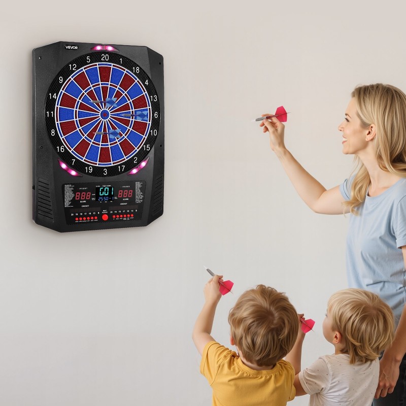 Elektroninen tikkataulu värillisellä LED-näytöllä PP- ja ABS-muovia 45 peliä 8 pelaajalle