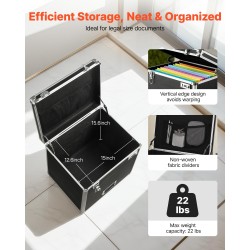 Rullattava asiakirjasalkku alumiiniseosrunkoinen kaksinkertaisella lukituksella 395 x 320 x 380 mm