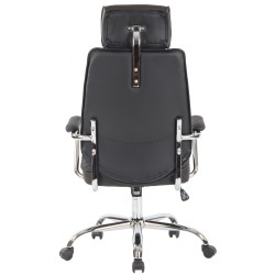 Laadukas nahkainen toimistotuoli säädettävällä korkeudella ja keinumekanismilla