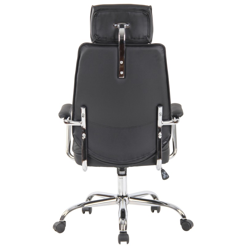 Laadukas nahkainen toimistotuoli säädettävällä korkeudella ja keinumekanismilla