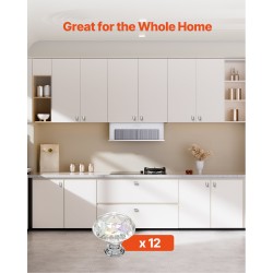 Kaapin nupit 12 kpl läpinäkyvä akryyli ja sinkkiseos Ø31×28 mm timantinmuotoinen