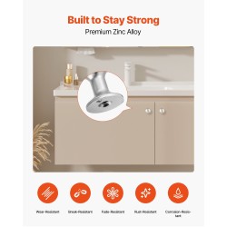 Kaappinupit sinkkiseos 25 kpl nikkeli halkaisija 28 mm sienimäinen malli