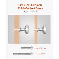 Kaappinupit sinkkiseos 25 kpl nikkeli halkaisija 28 mm sienimäinen malli