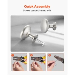 Kaappinupit sinkkiseos 25 kpl nikkeli halkaisija 28 mm sienimäinen malli