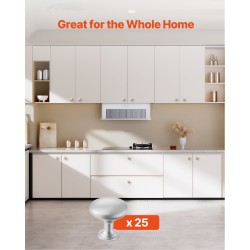 Kaappinupit sinkkiseos 25 kpl nikkeli halkaisija 28 mm sienimäinen malli