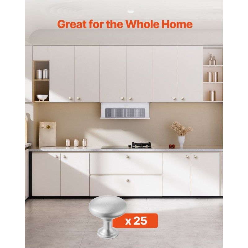 Kaappinupit sinkkiseos 25 kpl nikkeli halkaisija 28 mm sienimäinen malli