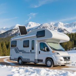 Aurinkopaneeli 30W 12V MPPT ohjaimella IP65 ylläpitolataukseen