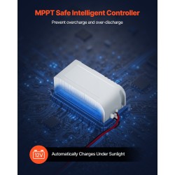 Aurinkopaneelilaturi 20W 12V monokiteinen karkaistu lasi IP65