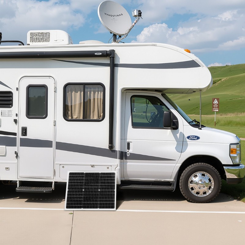 Aurinkopaneeli ylläpitolaturi 50W 12V MPPT-ohjain IP65