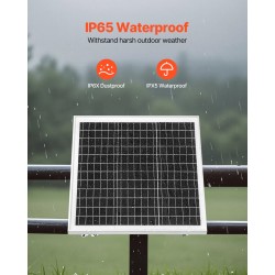 Aurinkopaneelilaturi 20W 12V ylläpitolataukseen yksikiteinen roiskevesisuojattu sisäänrakennettu ohjain