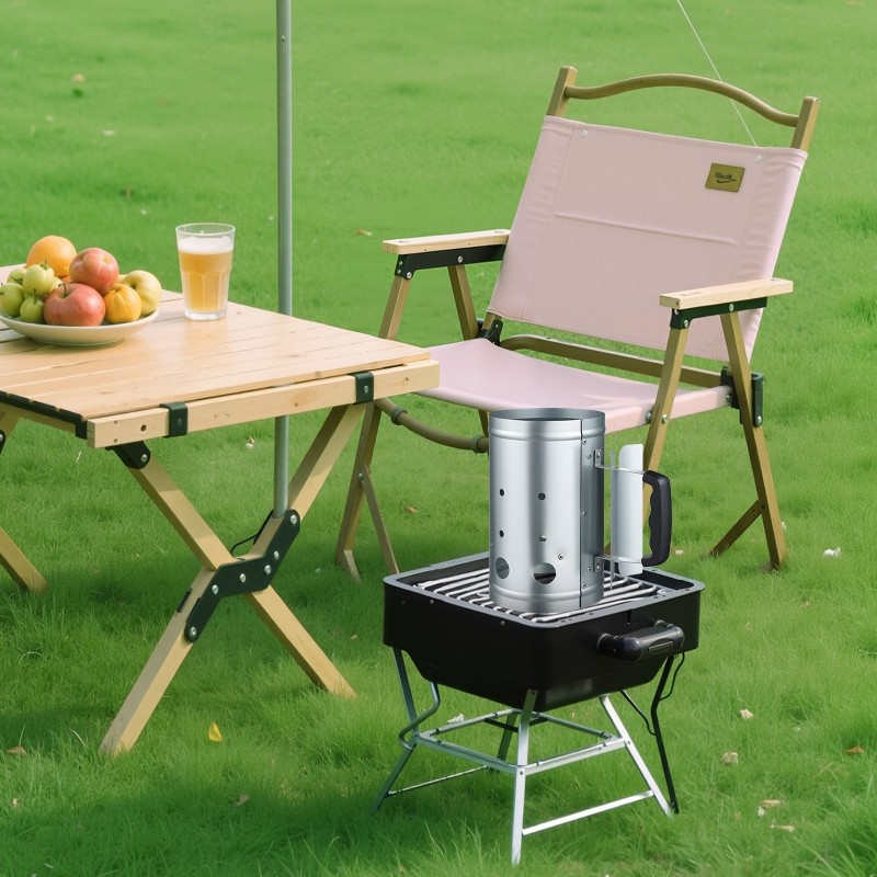 Hiilipiippusytytin paksu teräs galvanoitu pinta PE-kahva lämpösuojalla 1,8 kg