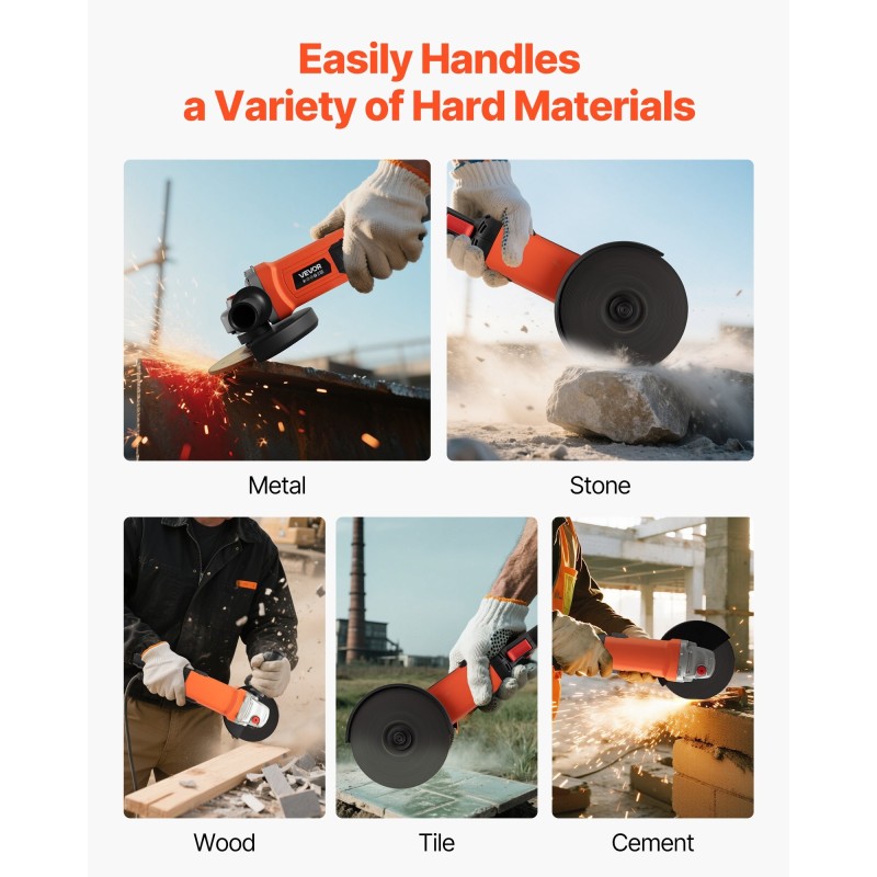 Kulmahiomakone 7-tuumainen 1700 wattia 8500 kierrosta minuutissa verkkovirtainen