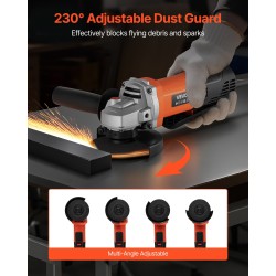 Kulmahiomakone 114,3 mm 1000 W kuparimoottori leikkaus ja hionta kompakti