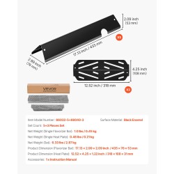 Posliiniemaloidusta teräksestä valmistetut flavorizer-tangot ja lämmönjakolevyt Weber Genesis II grilleihin