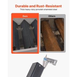 Flavorizer-tankosarja posliiniemaloitua terästä 44 cm 5 kpl Weber Genesis II 300 -yhteensopiva