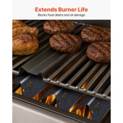 Flavorizer-tankosarja posliiniemaloitua terästä 44 cm 5 kpl Weber Genesis II 300 -yhteensopiva