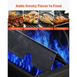 Flavorizer-tankosarja posliiniemaloitua terästä 44 cm 5 kpl Weber Genesis II 300 -yhteensopiva