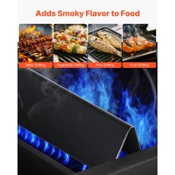 Flavorizer-tangot posliiniemaloitua terästä 5 kpl 390 mm Weber Spirit 300 sarjaan