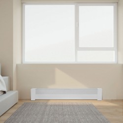 Patterinsuojus jalkalistalämmittimelle Q235A teräs 1221 mm valkoinen